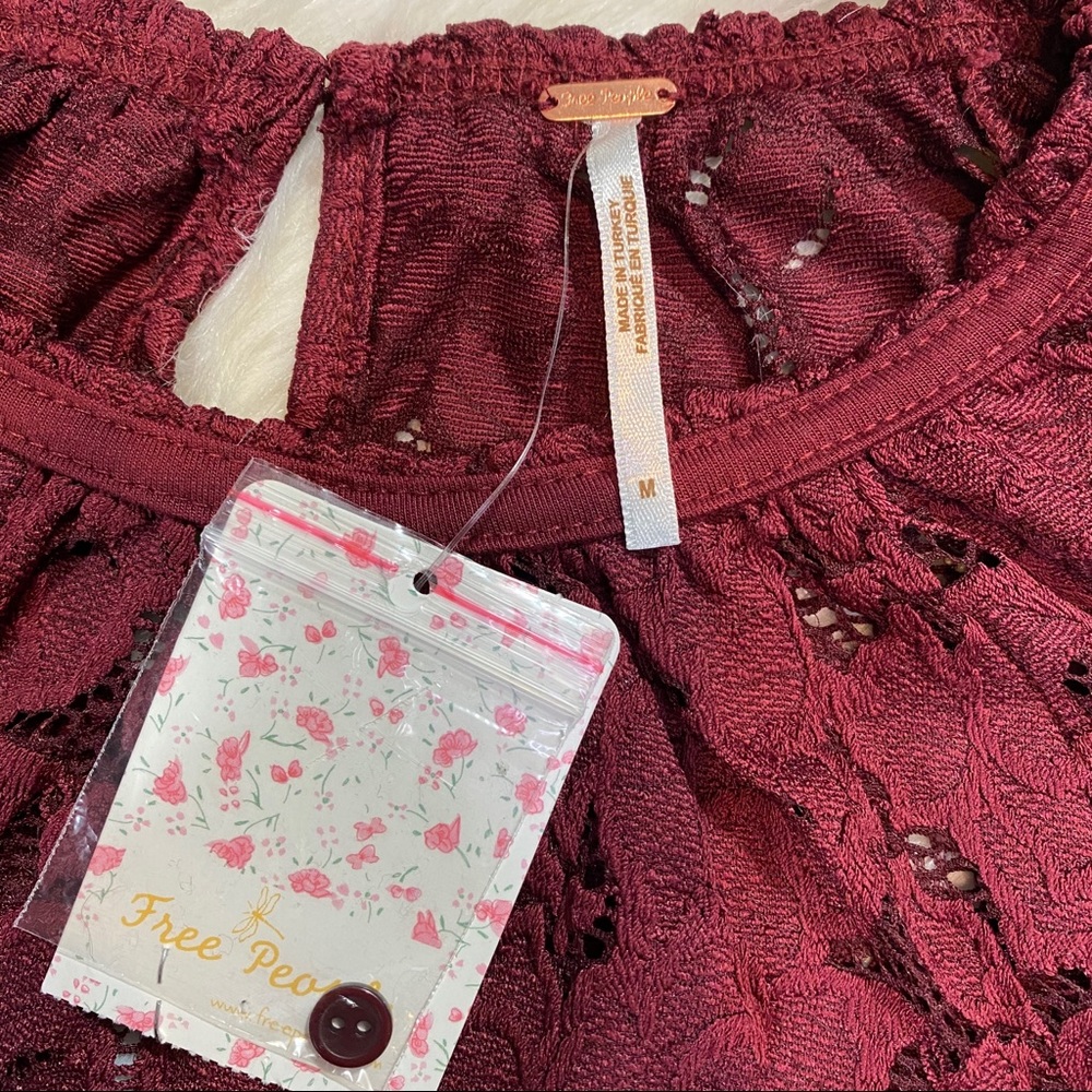 Free People long sleeve lace top - Picture 6 of 7